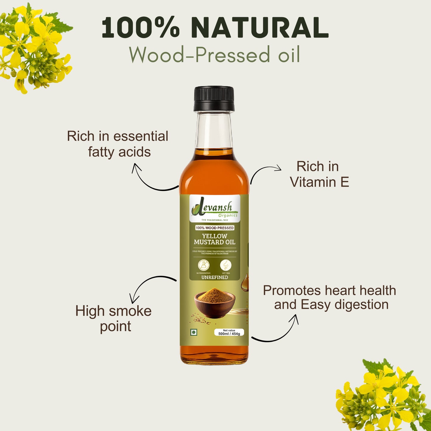 Yellow Mustard Oil 500ml
