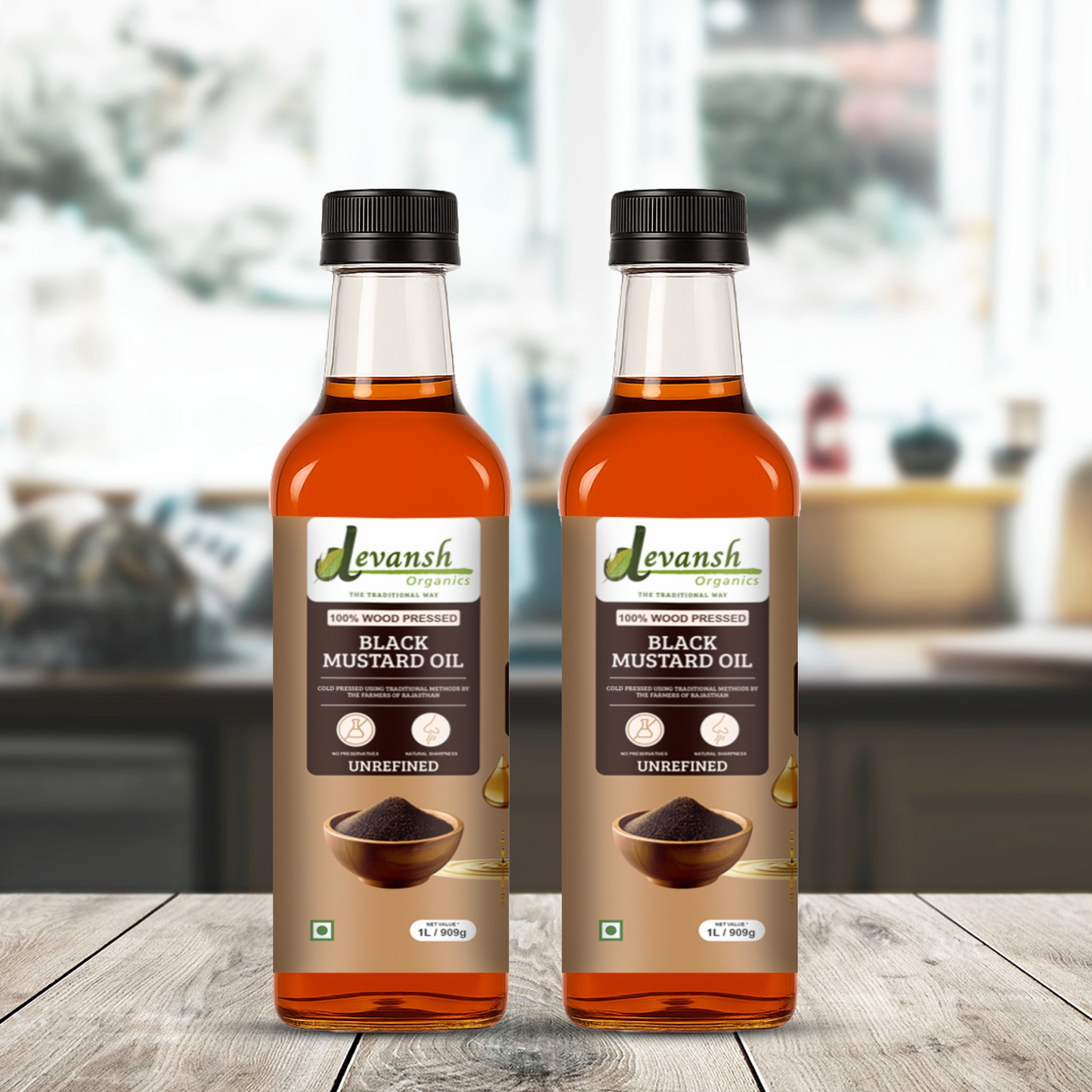 Black Mustard Oil 1L | Pack of 2