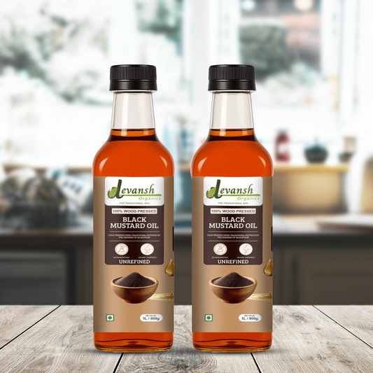 Black Mustard Oil 1L | Pack of 2
