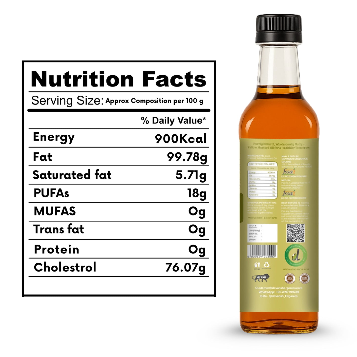 Yellow Mustard Oil 500ml